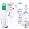LPOW Thermometer for Adults, Non Contact Infrared Digital Thermometer for Fever, Body Thermometer and Surface Thermometer 2 in 1 Dual Mode(White)